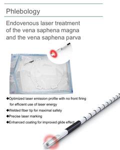 Produk baru SMA905 600um Evlt Evla serat kerucut Radial optik bedah dengan penanda garis hitam 3M endoskopi varises - Product Image 5