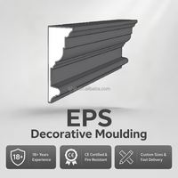 Moulures décoratives extérieures en polystyrène expansé (PSE) pour corniches, plinthes et moulures murales extérieures