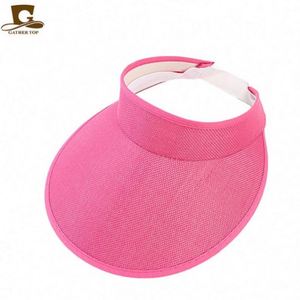 Chapeau de soleil unisexe en lin à large bord, couleur unie, pour l'été, la plage, la pêche, les fêtes, le golf et les activités de plein air, vente en gros à prix abordable - Product Image 2