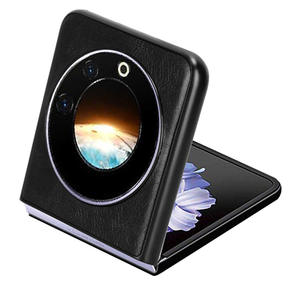 Compatible avec Tecno Phantom V Flip Étui de protection rétro en cuir PU <span class=keywords><strong>ultra</strong></span> fin antichoc Compatible avec Tecno Phantom V Flip 5G C - Product Image 5