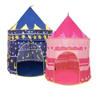 Tenda Mainan Pop-Up Bayi Laki-laki dan Perempuan, Tenda Mainan Putri Castle Teepee Dalam Ruangan Bermain Rumah Anak-anak