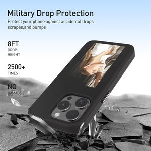 Funda Inteligente con NFC y Pantalla E-ink para iPhone 16, 16e, IPSE4, 15, 14 Pro Max, de Alta Gama, Personalizable, con Proyección de Fotos, Resistente a Impactos, Carcasa Suave - Product Image 2