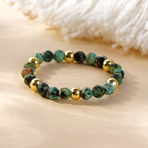 Anillos Boho Hechos a Mano Go2boho 2025 con Piedras de Abeto para Mujer, Cuentas Pequeñas, Joyería de Piedras Preciosas Apilables para Fiesta de Compromiso, Encantador - Product Image 5