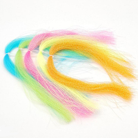 Zehn farben fliegen binden materialien angeln lametta kristall flash