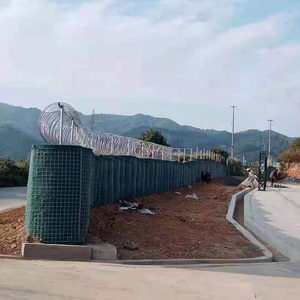 Barrière défensive <span class=keywords><strong>Hesco</strong></span> Bastion, mur anti-explosion en treillis soudé galvanisé, protection de la frontière, cage en gabion anti-explosion - Product Image 1
