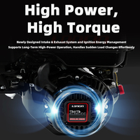 Moteur à essence robuste LC170F pour compacteur de plaques, générateur, nettoyeur haute pression, OHV 4 temps, démarrage électrique, démarrage par lanceur