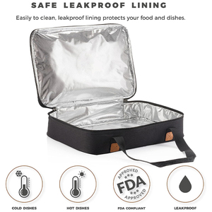 Cacerola Carrier Tote Aislado Viajes al aire libre Comida térmica Llevar <span class=keywords><strong>Pizza</strong></span> Warmer Cooler Bag - Product Image 3