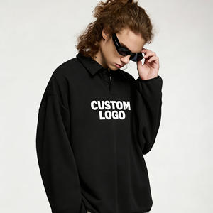 โลโก้แบบกำหนดเอง คอลเลคชั่นฤดูใบไม้ร่วงใหม่ล่าสุด เสื้อแฟชั่นลำลองทรงปกติ พิมพ์ลายตัวอักษรและตัวเลข ปกเสื้อแบบปกเชิ้ต แขนยาว มีฮู้ด ผ้าฝ้าย 100% ODM - Product Image 3