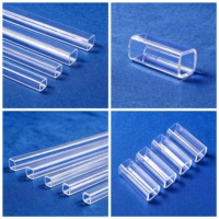High Temperature Resistant Transparent Square Quartz Tube Custom Size Special-shaped Quartz Glass Tube