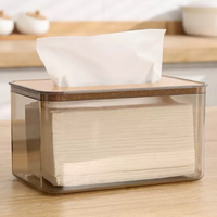 Boîte à mouchoirs en bambou de qualité supérieure, personnalisable avec logo OEM, support de serviettes direct, écologique, style américain, modèle Newonly pour la maison