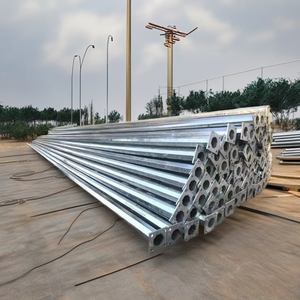เสาไฟถนนพลังงานแสงอาทิตย์ขนาด 10 เมตร 16 ฟุต ชุบกัลวาไนซ์แบบจุ่มร้อน - Product Image 3