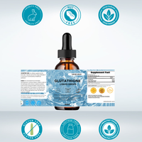 Gouttes liquides de glutathion liposomal à boire – Huile orale pour adultes – Éclaircissement de la peau – Amélioration de l'immunité – Complément alimentaire