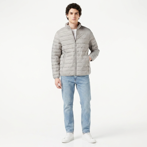 Chaqueta Acolchada de Lona con Cierre de Cremallera, Ligera, Resistente al Invierno, Plegable, Transpirable, para Hombre - Product Image 1