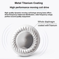 Écouteurs TWS de haute qualité avec transducteur dynamique de 10 mm, revêtement en plastique et titane métallique, basses profondes pour Bluetooth 5.0