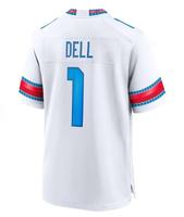 Vente en gros de haute qualité # 12 Collins # 51 Anderson Jr # 7 Stroud # 1 Maillot de football américain brodé Dell, édition limitée, maillot cousu