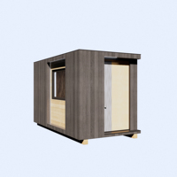 Conteneur Chargeable Jardin Studio Entièrement Assemblé Modulaire Chambre Préfabriquée Maison Conteneur Maison Personnalisé Jardin Bureau