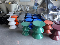 Table console d'angle en fibre de verre de couleur personnalisée, style européen moderne, pour entrée, salon ou bureau - Facile à nettoyer