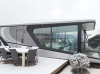 Maisons mobiles de type capsule spatiale prêtes à l'emploi, lit d'hôtel, conteneurs habitables, maisons mobiles de type conteneur haut de gamme pour hôtels et résidences