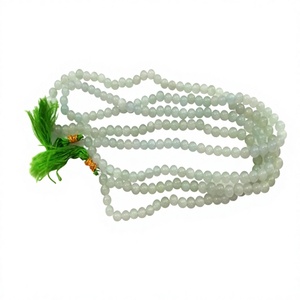 Collana Jap Mala Artigianale con 100 Perle di Avventurina Verde, Cristallo Naturale, Pietra Semipreziosa per Guarigione e Meditazione - Product Image 1