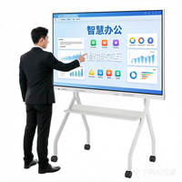 Pizarra Electrónica Táctil Todo en Uno de 85 Pulgadas, LCD 4K, Inteligente, para Conferencias, con 20 Puntos de Contacto, para Proyección de Video en Oficinas