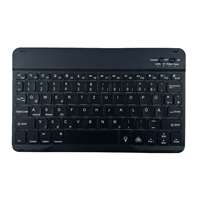 Clavier Tasso sans fil RGB rétroéclairé 78 touches mini rechargeable à commutateurs ciseaux USB 3.0 Type-C avec touches multimédias pour iPad Android CE