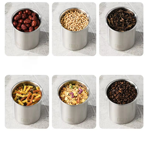 Bocal de conservation hermétique en acier inoxydable 304, 1100 ml, 1900 ml, 2700 ml, qualité alimentaire, <span class=keywords><strong>pour</strong></span> café, thé, céréales, cuisine, garde-manger - Product Image 5