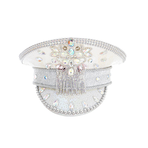 1 pieza hecha a medida Ecoparty Burning Man sombrero de lentejuelas Festival de música rebordear carnaval capitán sombreros Steampunk gorras para Unisex adulto - Product Image 5