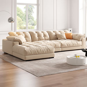 Современный кремовый секционный диван стеганая мебель для гостиной отель Вилла модульный диван набор - Product Image 2
