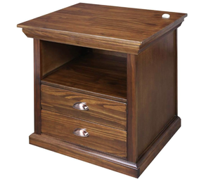 An Ninh rắn gỗ đầu giường cuối bảng Lincoln nightstand ngăn tủ đứng đầu giường bằng gỗ với ngăn kéo ẩn - Product Image 3