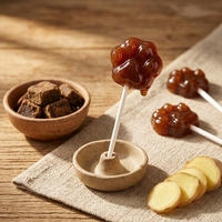 Halal Raw Brown Sugar Cocoa Gummy Candy Natural Sweet Sugar-Free Wholesale Custom Packaging