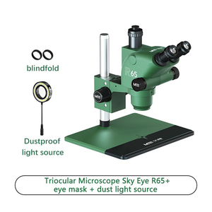 Maant R65 triocular <span class=keywords><strong>Stereo</strong></span> kính hiển vi 6.5-65x HD Zoom có thể điều chỉnh cho lĩnh vực siêu lớn của xem quan sát sửa chữa kính hiển vi - Product Image 4