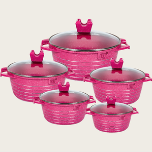 Batería <span class=keywords><strong>de</strong></span> Cocina Antiadherente MGC <span class=keywords><strong>de</strong></span> 10 Piezas, <span class=keywords><strong>Ollas</strong></span> <span class=keywords><strong>y</strong></span> <span class=keywords><strong>Sartenes</strong></span> para Cocina, Incluye Jarro Hervidor <span class=keywords><strong>y</strong></span> Cacerola <span class=keywords><strong>de</strong></span> Metal - Product Image 6