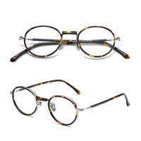 Benyi ultra-léger Design japonais 100% fait à la main pur acétate titane rond optique luxe haute qualité montures de lunettes