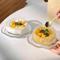 Creative Cloud Dessert Bowl Saucer Set Yaourt Crème Glacée Vaisselle Assiette Jelly Bowl Set