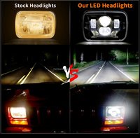 Phare LED 12v 5x7 pouces pour Econoline 1995-2002 Pièces Système d'éclairage LED avec DRL pour Ford 1985-2013 E150/E250/E350/E450