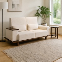 Hochwertiges Rückenkissen, OEM ODM Maßgefertigt, Stoffbezug, Schaumstoffgefüllt, Modernes Minimalistisches Doppelsofa für Zuhause