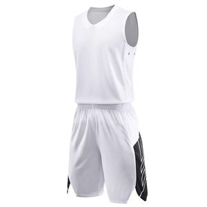 Uniforme de basket-ball flambant neuf de haute qualité pour adultes 100% Polyester ensemble d'équipe sans manches à séchage rapide conception respirante - Product Image 1
