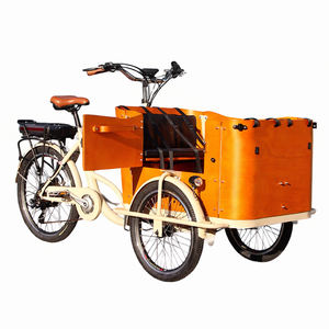 Vélo cargo électrique CE City Ebike, entrepôt UE, modèle hollandais à 3 roues, pour la famille, Bakfiet, avec remorque, pour l'Europe - Product Image 1