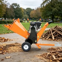 Broyeur de bois à biomasse GS100 Pro 9HP 270cc à essence, machine de traitement des branches de 100 mm pour usage agricole