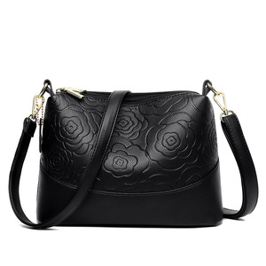 Ladies Embossed PU Leather Crossbody Bag <b>Small</b> Women PU Leather <b>Handbag</b> Women Leather Satchel Shoulder Bag - Product Image 1