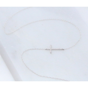 Trueme — collier minimaliste croisé pour femmes, bijoux en argent Sterling 925, chaîne avec croix, <span class=keywords><strong>2022</strong></span> - Product Image 2