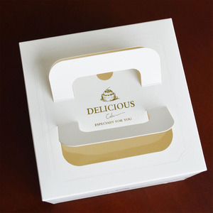 Cá Nhân Màu Trắng Vuông 4 6 8 10 12 14 Inch Với Cửa Sổ Ổ Bánh Cưới Sinh Nhật Bánh Bao Bì Các Tông Giấy Cấp Thực Phẩm Hộp - Product Image 4