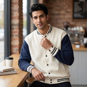 Veste de sport respirante pour homme, col montant, entièrement personnalisable, qualité supérieure, en laine, durable, séchage rapide, prix abordable - Product Image 1