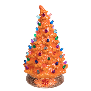 Co-Arts ต้นคริสต์มาสเทียมตกแต่งหัวเอียงไฟเซรามิกสีส้มต้นคริสต์มาสเทียมสำหรับห้างสรรพสินค้าโรงแรม - Product Image 2