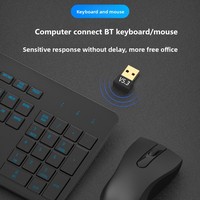 Faible puissance USB BT 5.3 sans fil Dongle émetteur récepteur adaptateur sans fil Dongle pour clavier souris PC ordinateur portable