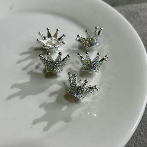 Cuentas Espaciadoras de Corona Grandes de 30 mm, Color Plata, Oro y Negro, con Diamantes, para la Elaboración de Bolígrafos con Cuentas - Product Image 5