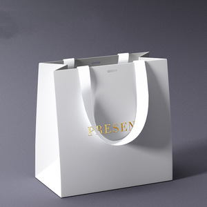 Sac cadeau haut de gamme épaissi de différentes couleurs pour magasin de vêtements peut imprimer le logo magasin de vêtements pour femmes sac à provisions haut de gamme sac cadeau - Product Image 4