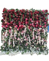 Mur de roses artificielles en soie, 2022 cm de diamètre, fausses fleurs, pour un mariage, pour une scène