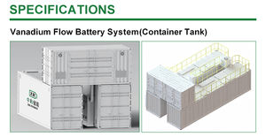 Batterie à flux <span class=keywords><strong>redox</strong></span> au vanadium de type conteneur de 500 W pour groupe de recherche en laboratoire universitaire - Product Image 5