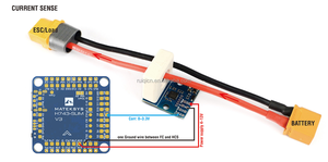Sensor de Corriente CC MATEK HALL Original 150A HCS-150A H743 Slim V3, Controlador de Vuelo RC, Piezas para Multirrotor, Avión de Ala Fija, DIY - Product Image 5